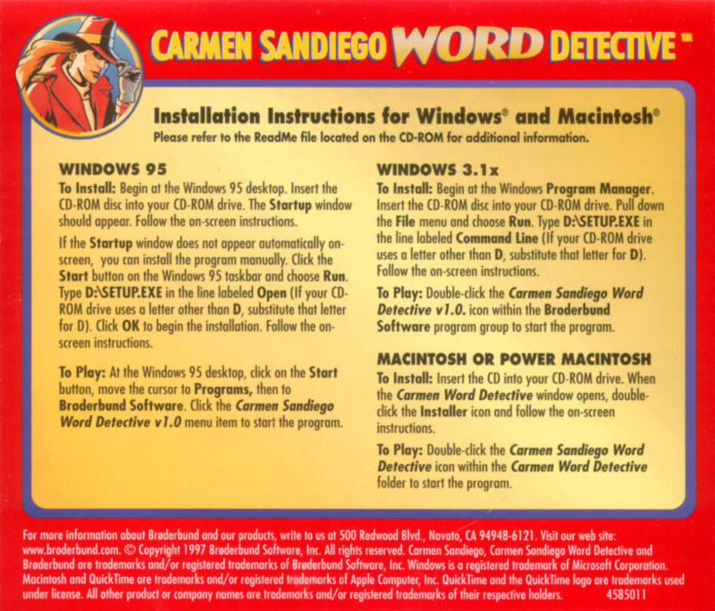 Carmen Sandiego Word Detective