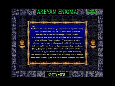 Akeyan Enigma - Screenshot - Game Title Image
