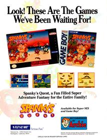 Spanky's Quest - Advertisement Flyer - Front Image