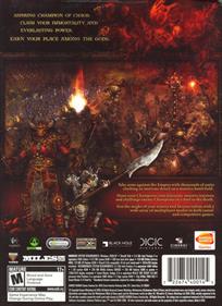 Warhammer: Mark of Chaos - Box - Back Image