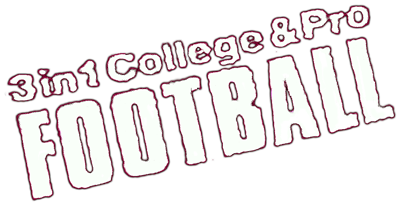 3 in 1 College & Pro Football - Clear Logo Image