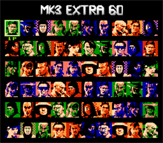 Mortal Kombat 3 Extra 60 - Screenshot - Game Select Image