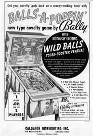 Balls-A-Poppin - Advertisement Flyer - Front Image