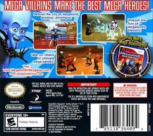 Megamind: The Blue Defender - Box - Back Image