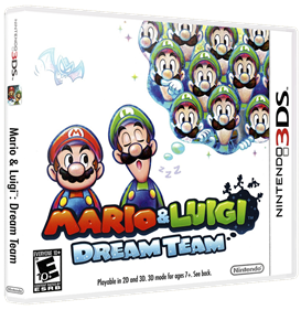 Mario & Luigi: Dream Team - Box - 3D Image