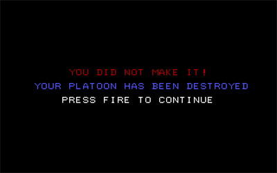Platoon - Screenshot - Game Over Image