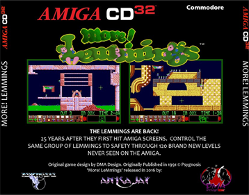 More! Lemmings - Fanart - Box - Back Image