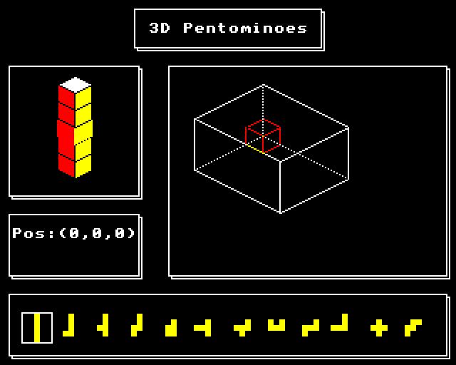 3D Pentominoes