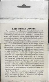 Ball Turret Gunner - Box - Back Image