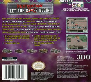 World Destruction League: Thunder Tanks - Box - Back Image