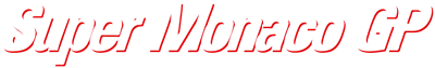 Super Monaco GP - Clear Logo Image