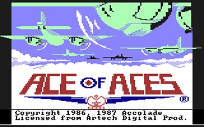 Ace of Aces - Screenshot - Game Title Image