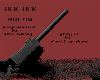 Ack-Ack - Screenshot - Game Title Image