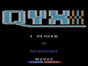 Qyx - Screenshot - Game Title Image