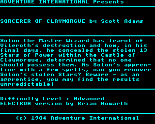 Sorcerer of Claymorgue Castle