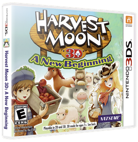 Harvest Moon 3D: A New Beginning - Box - 3D Image