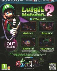 Luigi's Mansion: Dark Moon - Advertisement Flyer - Front Image