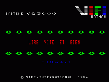Lire Vite et Bien - Screenshot - Game Title Image