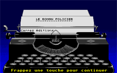 Roman Policier - Screenshot - Game Title Image