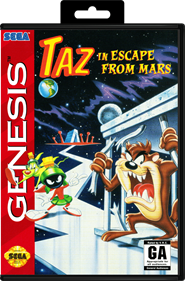 Taz in Escape from Mars - Box - Front - Reconstructed Image