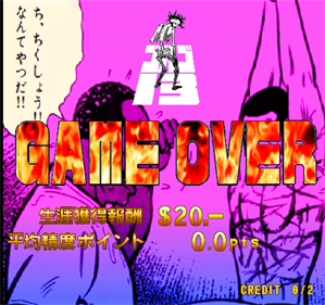 Golgo 13: Kiseki no Dandou - Screenshot - Game Over Image