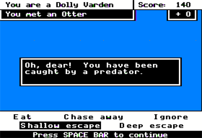 Odell Lake - Screenshot - Game Over Image
