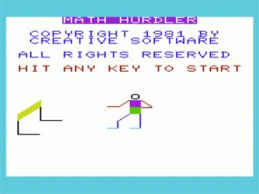 Math Hurdler/Monster Maze - Screenshot - Game Title Image
