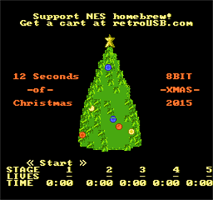 8-Bit Xmas 2015 - Screenshot - Game Title Image