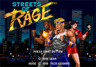 Streets of Rage - Screenshot - Game Title Image