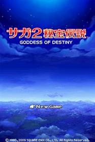 SaGa 2: Hihou Densetsu: Goddess of Destiny - Screenshot - Game Title Image