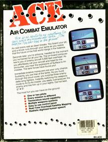 ACE: Air Combat Emulator - Box - Back Image