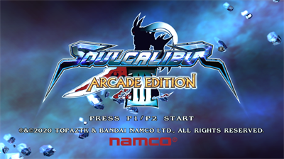 SoulCalibur III: Arcade Edition - Screenshot - Game Title Image