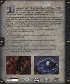 Baldur's Gate: The Original Saga - Box - Back Image