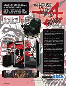 The House of the Dead 4 Special - Advertisement Flyer - Back Image