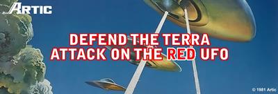 Defend the Terra Attack on the Red UFO - Arcade - Marquee Image