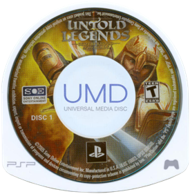 Untold Legends: Brotherhood of the Blade - Disc Image