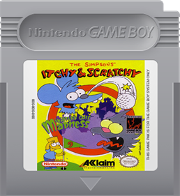 The Simpsons: Itchy & Scratchy in Miniature Golf Madness - Fanart - Cart - Front
