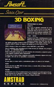 3D Boxing - Box - Back Image