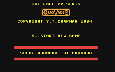 Quo Vadis - Screenshot - Game Title Image