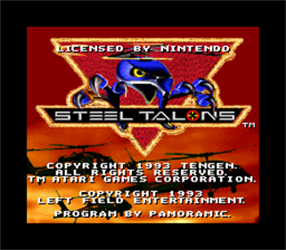 Steel Talons - Screenshot - Game Title Image