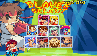 Super Gem Fighter: Mini Mix - Screenshot - Game Select Image