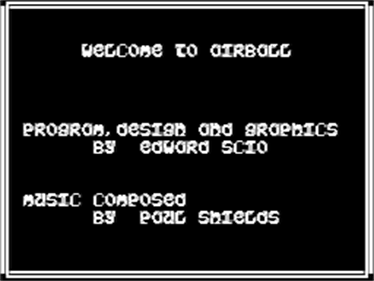 Airball - Screenshot - Game Title Image