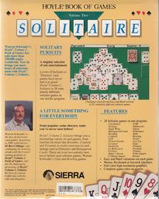 Hoyle: Official Book of Games: Volume 2: Solitaire - Box - Back Image