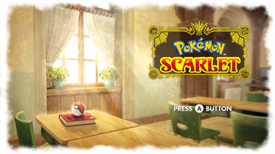 Pokémon Scarlet - Screenshot - Game Title Image