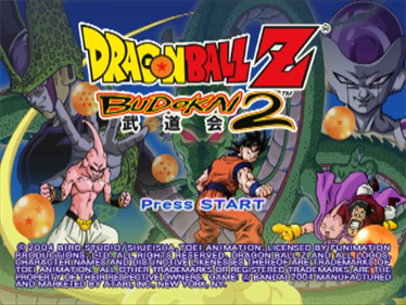 Dragon Ball Z: Budokai 2 - Screenshot - Game Title Image