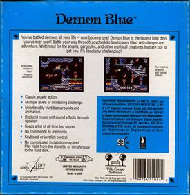 Demon Blue - Box - Back Image