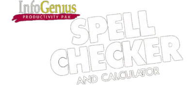 InfoGenius Productivity Pak: Spell Checker and Calculator - Clear Logo Image