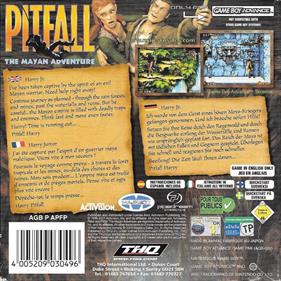 Pitfall: The Mayan Adventure - Box - Back Image