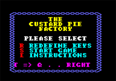 Custard Pie Factory - Screenshot - Game Select Image