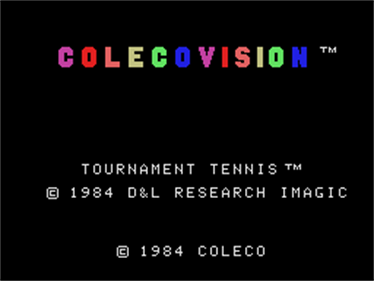 Tournament Tennis - Screenshot - Game Title Image